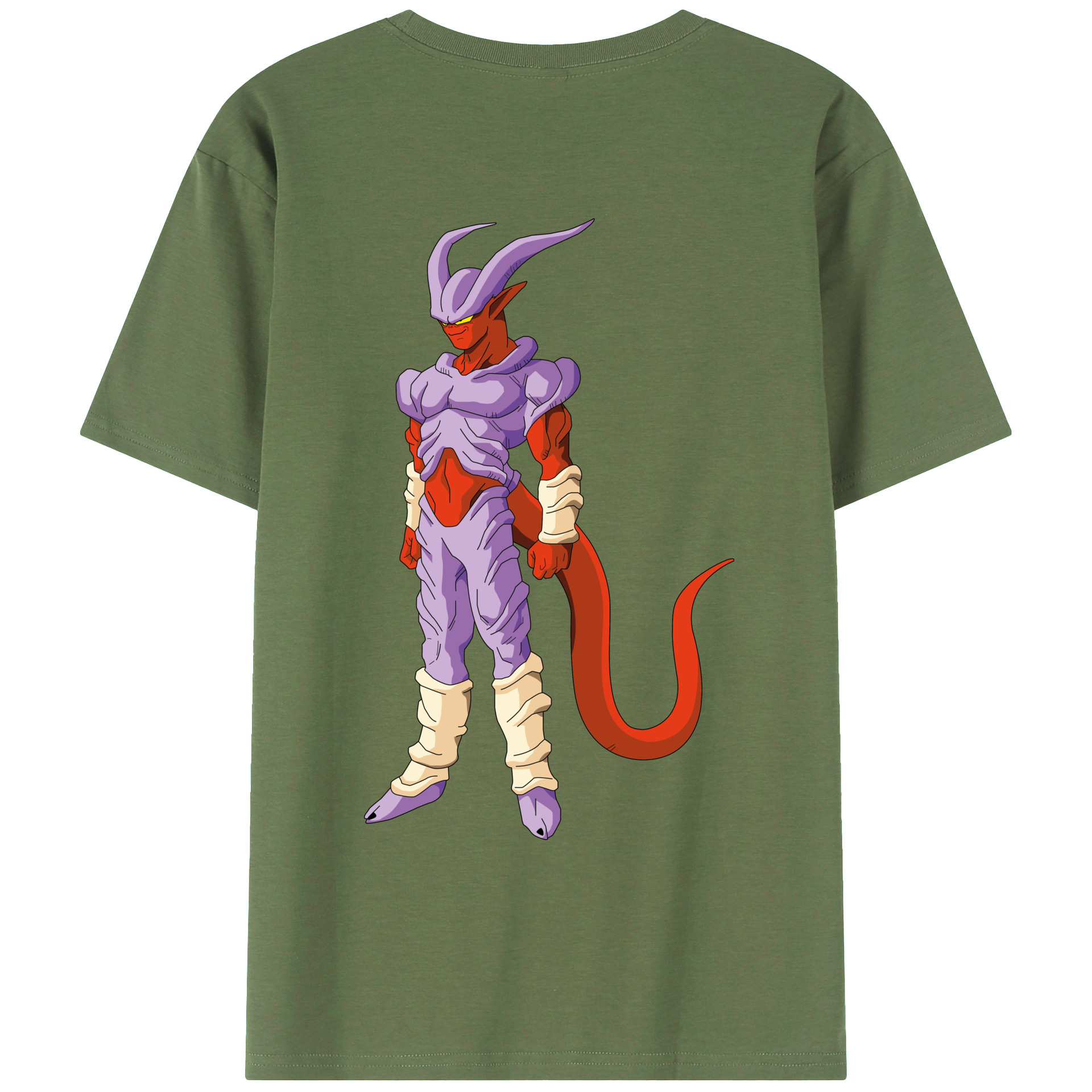 （画像用） ドラゴンボール ジャネンバ DRAGON BALL Janemba 綿100％ メンズ半袖Tシャツ（バックプリント） 通気性